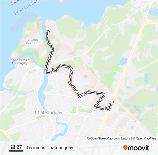 27 Bus Line Map