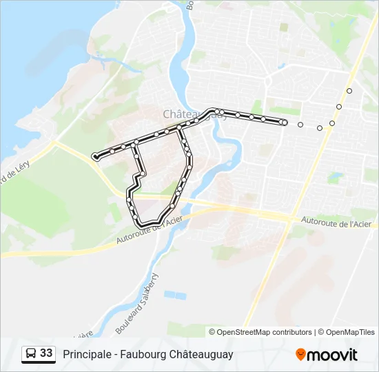 33 Bus Line Map