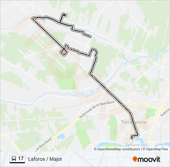 17 Bus Line Map