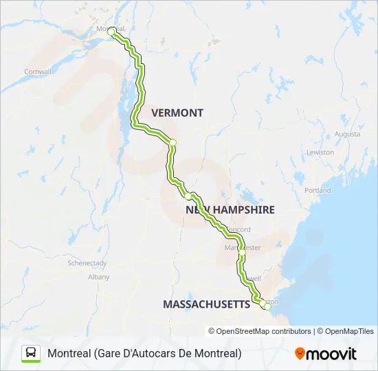 FLIXBUS 2689 Bus Line Map
