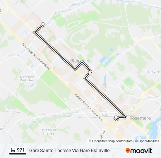 971 Bus Line Map