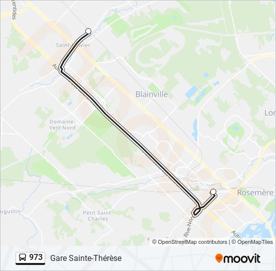 973 Bus Line Map