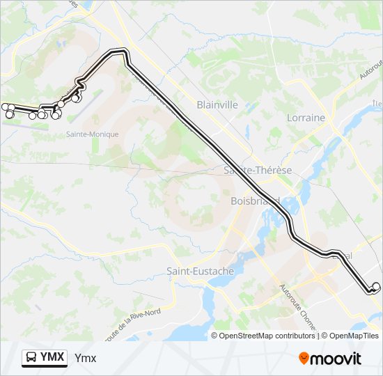 YMX Bus Line Map