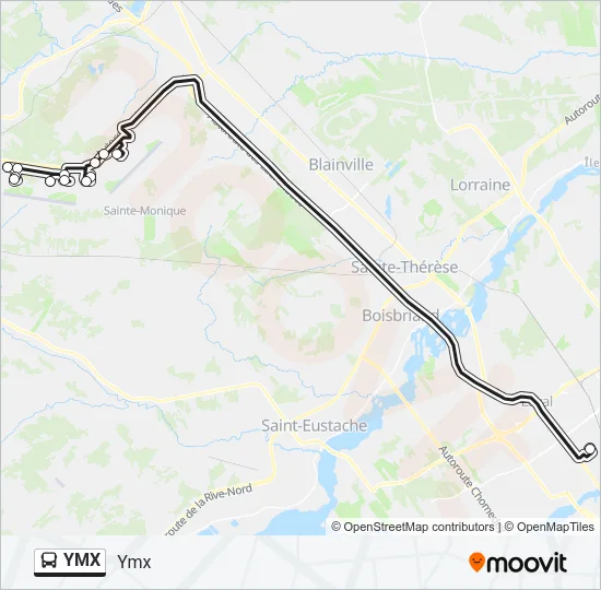 YMX Bus Line Map