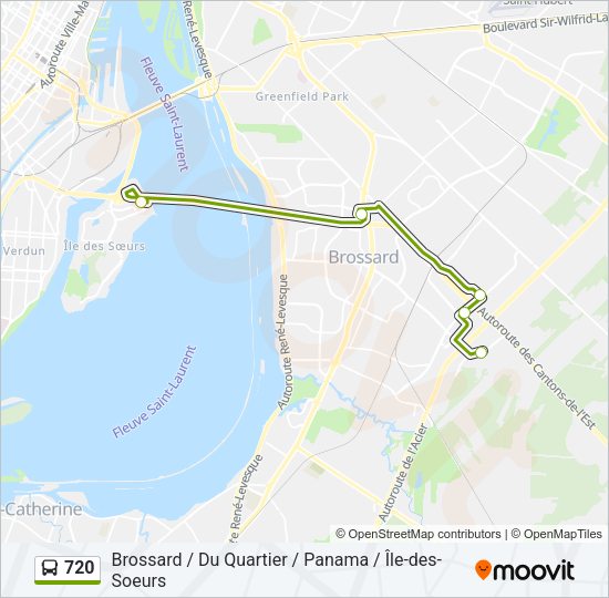 720 Bus Line Map