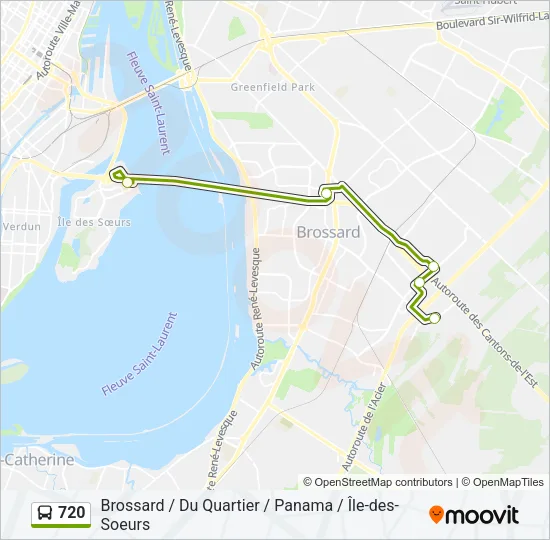 720 Bus Line Map