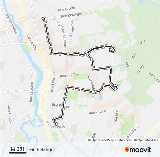 231 Bus Line Map