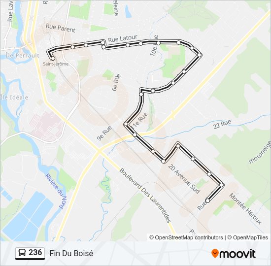 236 Bus Line Map