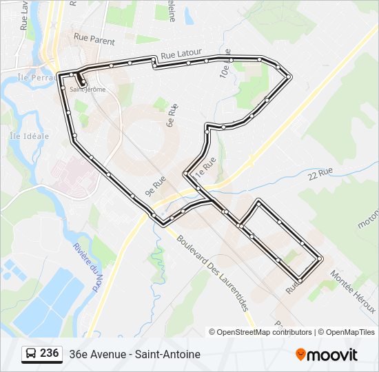 236 Bus Line Map