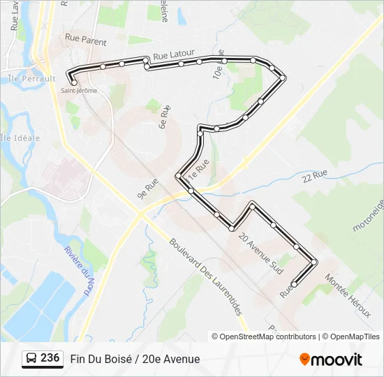 236 Bus Line Map