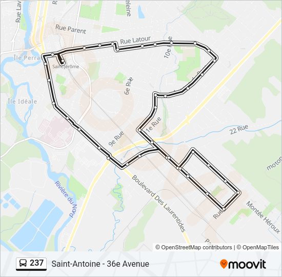 237 Bus Line Map