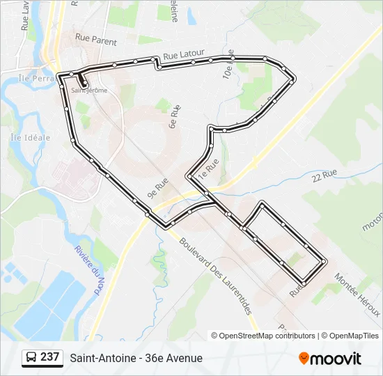 237 Bus Line Map