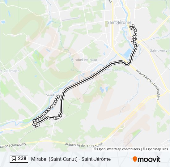 238 Bus Line Map