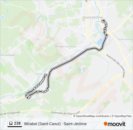 238 Bus Line Map