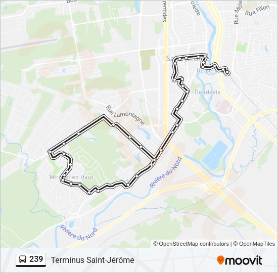 239 Bus Line Map