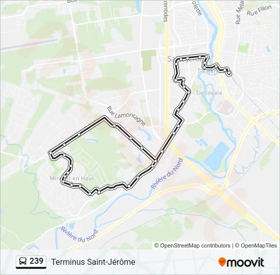 239 Bus Line Map