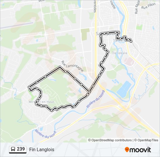 239 Bus Line Map