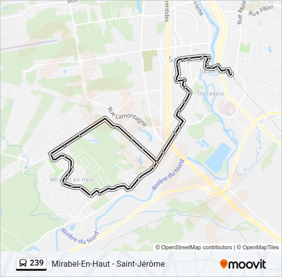 239 Bus Line Map