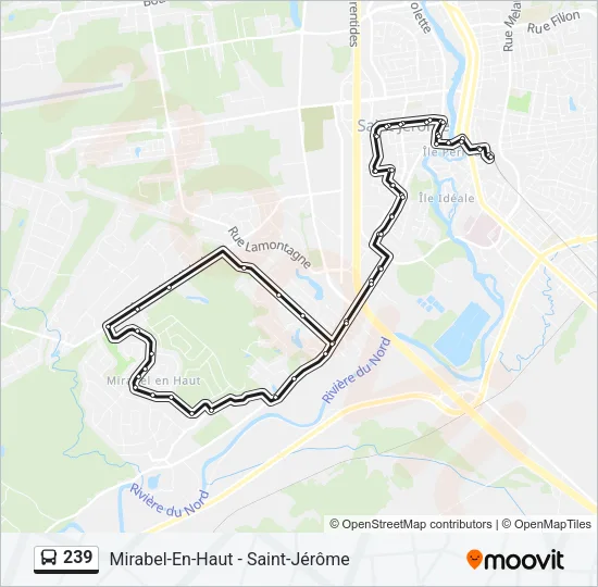 239 Bus Line Map