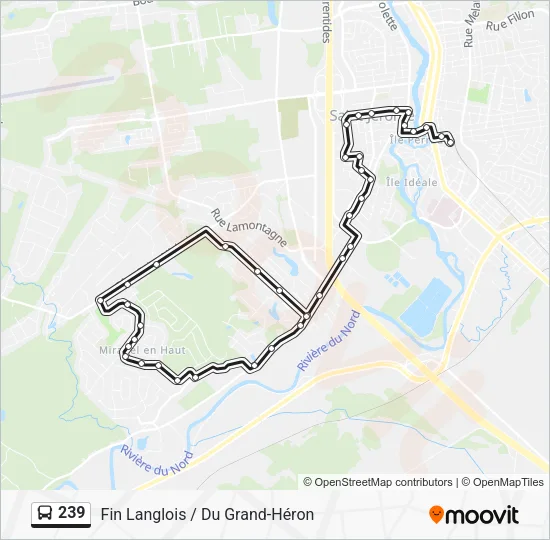 239 Bus Line Map