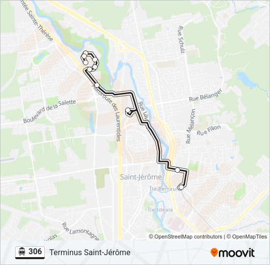 306 Shuttle Line Map