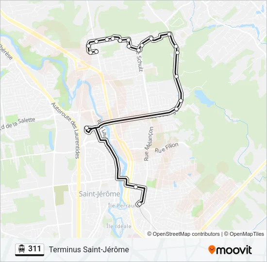 311 Shuttle Line Map
