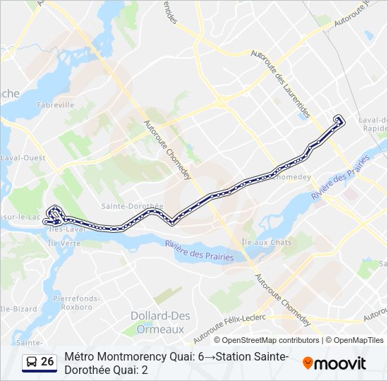 26 Bus Line Map