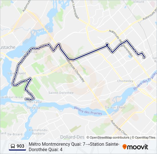 903 Bus Line Map