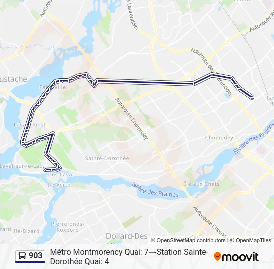 903 Bus Line Map