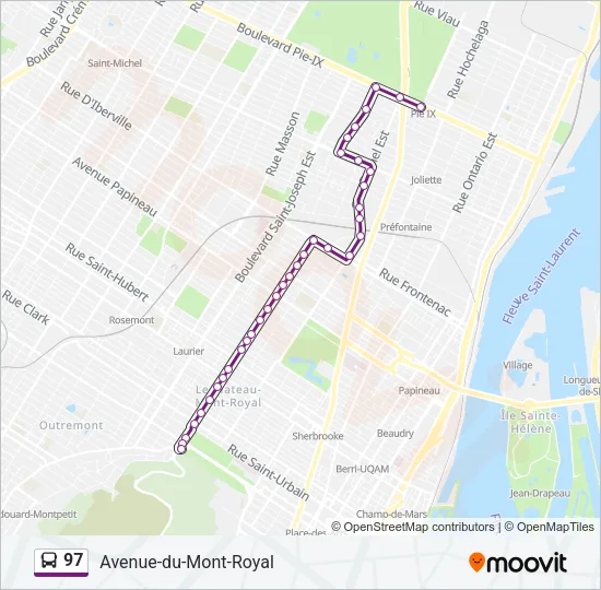 97 Bus Line Map