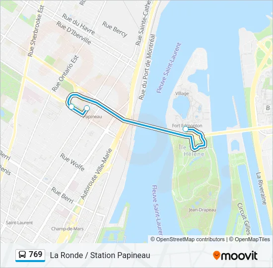 769 Bus Line Map