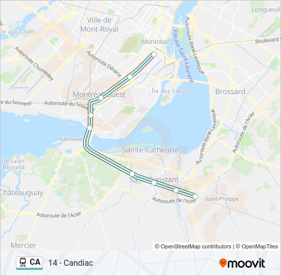 CA Train Line Map