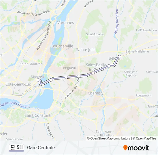SH Train Line Map