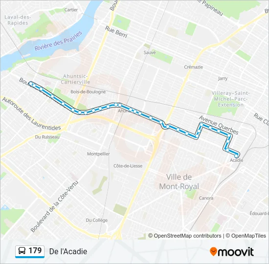 179 Bus Line Map