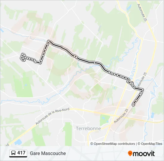 417 Bus Line Map