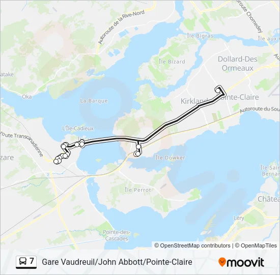7 Bus Line Map