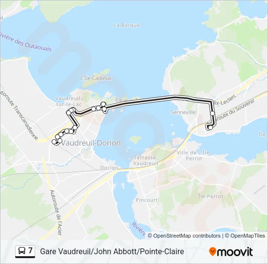 7 Bus Line Map
