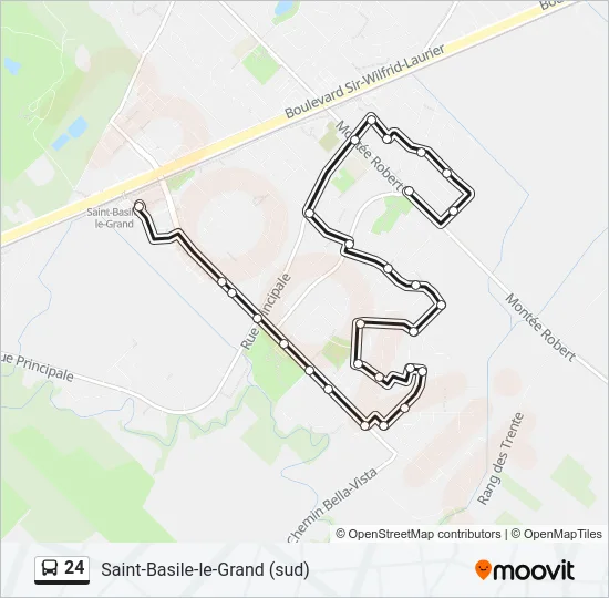24 Bus Line Map