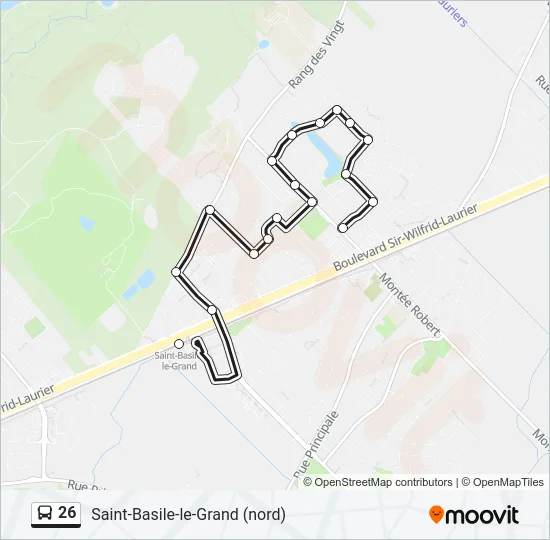 26 Bus Line Map
