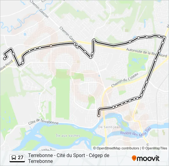 27 Bus Line Map