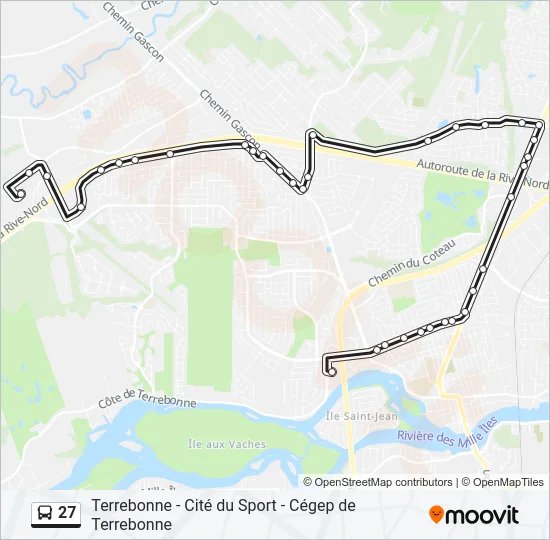 27 Bus Line Map