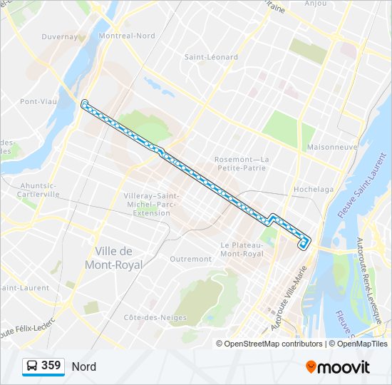 359 Bus Line Map
