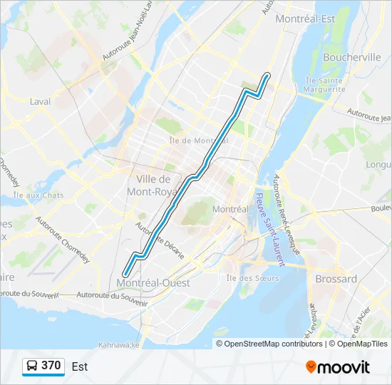 370 Bus Line Map