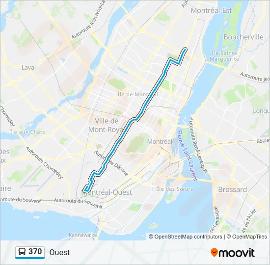 370 Bus Line Map