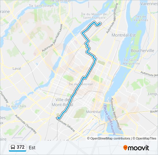 372 Bus Line Map