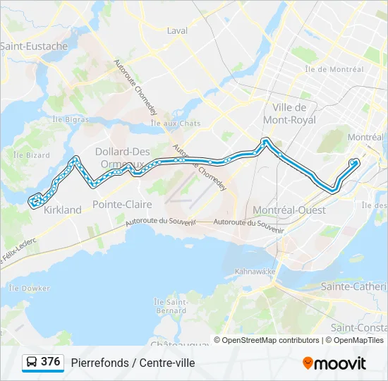 376 Bus Line Map