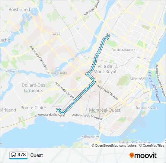 378 Bus Line Map