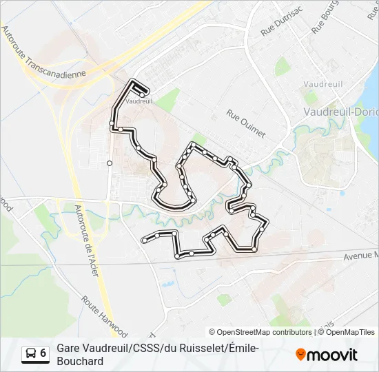6 Bus Line Map