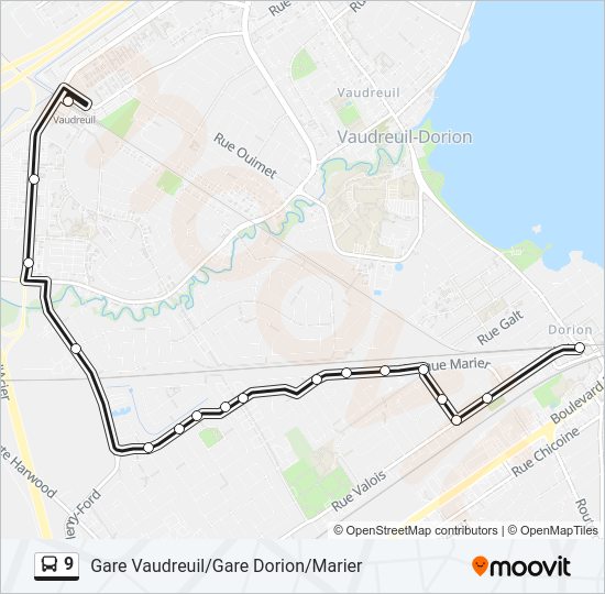9 Bus Line Map