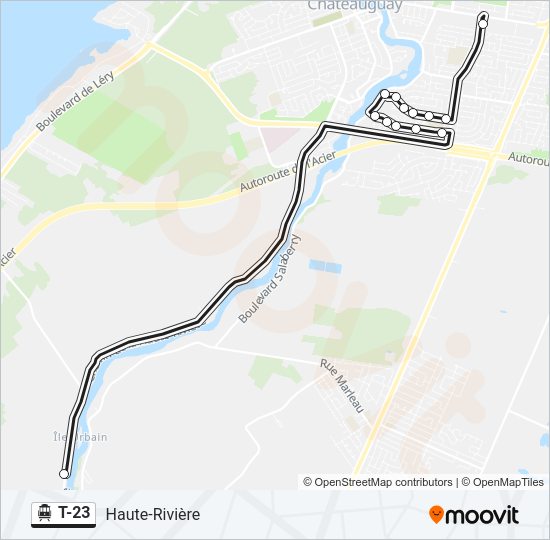 T-23 Shuttle Line Map